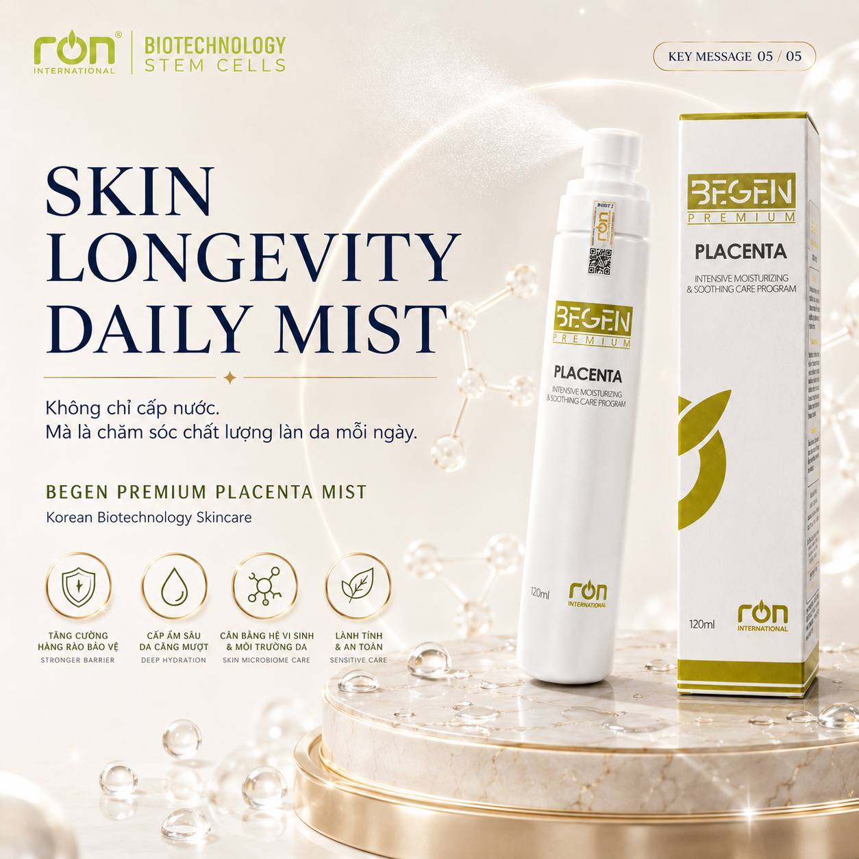 Xịt Khoáng (Begen Premium Placenta) 120ml